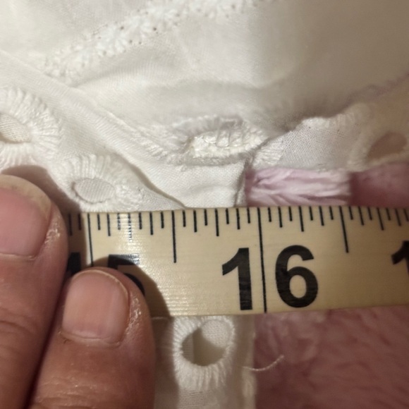 Dynamite White Eyelet puffed sleeve Midi Dress small NWT - Picture 12 of 14